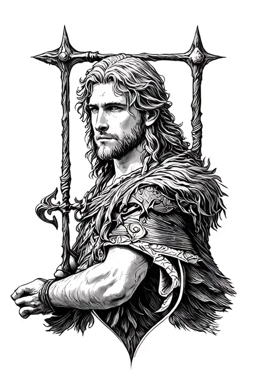 Thorfinn's Days From Vinland Saga tattoo design idea