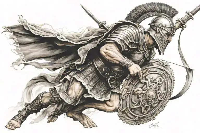 SPQR GLADIATOR tattoo design idea