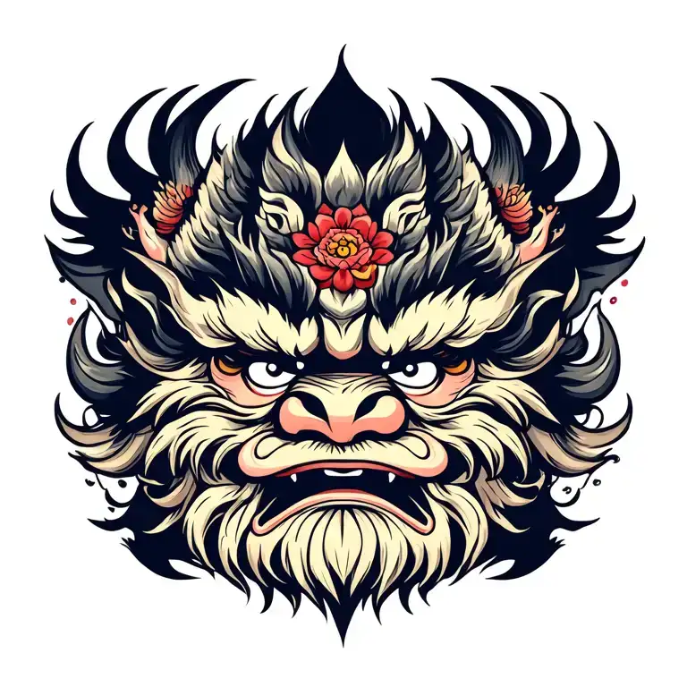 Narasimha tattoo design idea