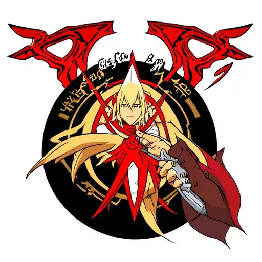 Fullmetal Alchemist combined tattoo design idea