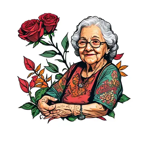 memorial tattoo grandma tattoo design idea