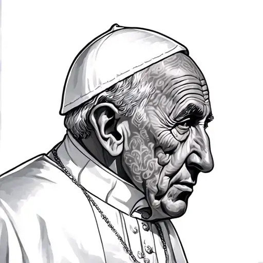 Pope, five Red, Notre Dame tattoo design idea