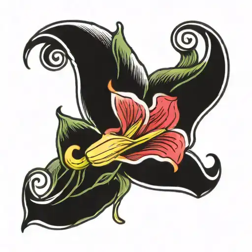 calla lily tattoo design idea