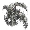 doom desert alien tattoo design idea