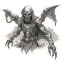 doom desert alien tattoo design idea