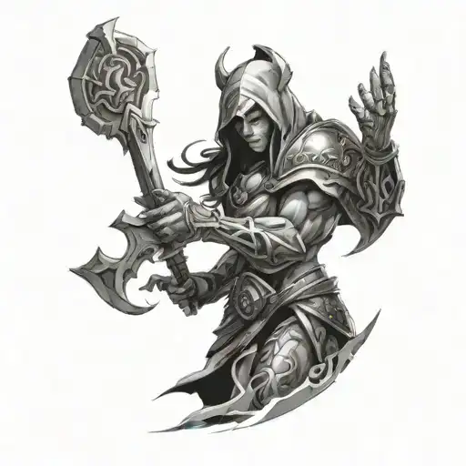 arcane league of legends tattoo design idea