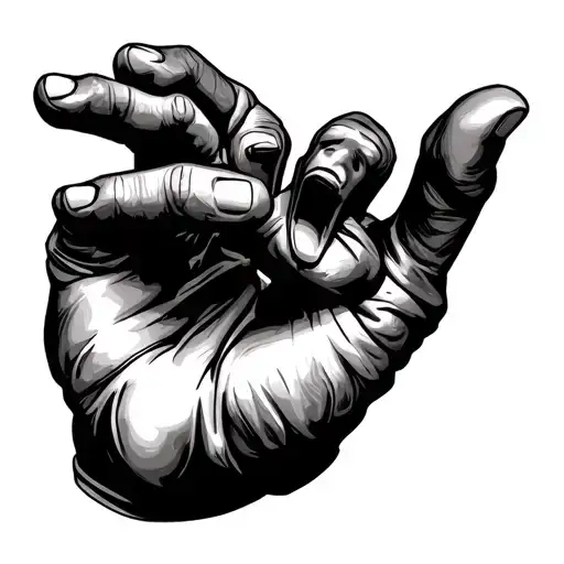 roblox guy take a Jesus hand tattoo design idea