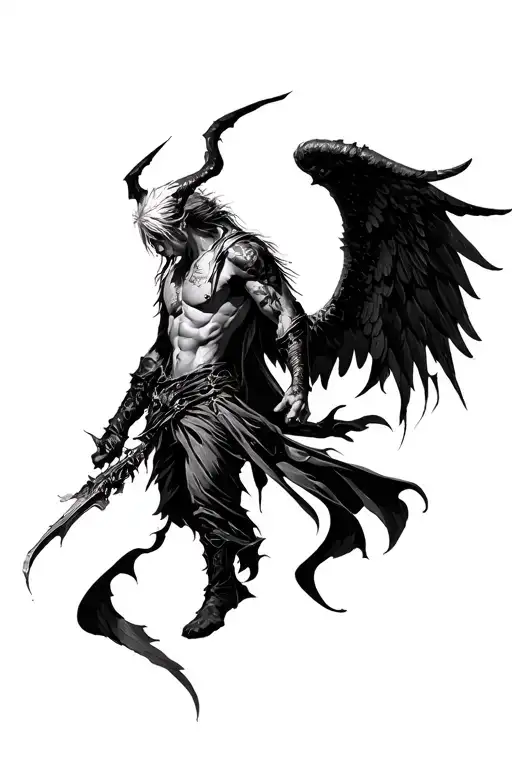 game devil my cry dante fallen angels tattoo design idea