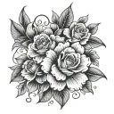 Addie B in cursive tattoo design idea