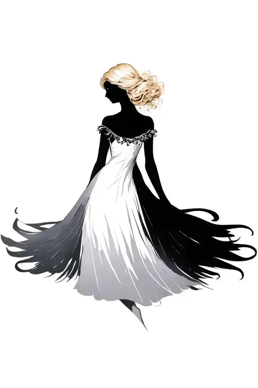 blond tattoo design idea