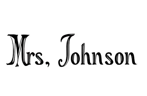 "Mrs. Johnson
4.01.25" tattoo design idea