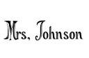 "Mrs. Johnson
4.01.25" tattoo design idea