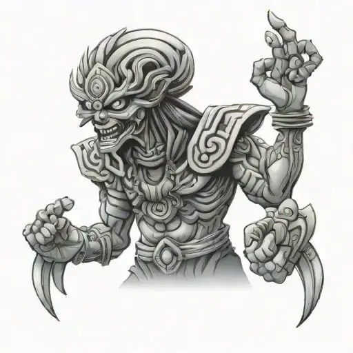 exodia yu gi oh tattoo design idea