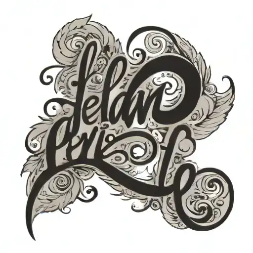 name Leilani written cursive writing tattoo design idea