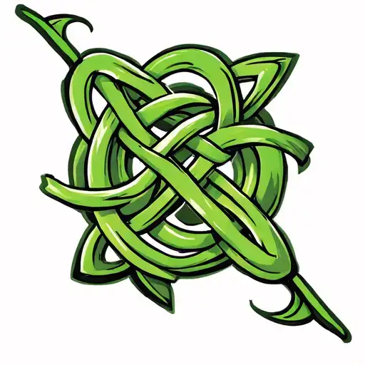 Irish knot tattoo design idea