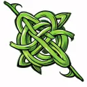 Irish knot tattoo design idea
