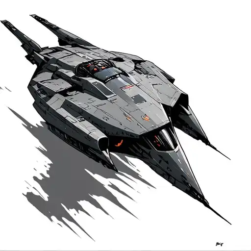 Mass Effect Normandy Ship tattoo design idea