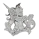Mayan warrior tattoo design idea