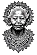 mandela pattern tattoo design idea