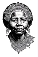 mandela pattern tattoo design idea