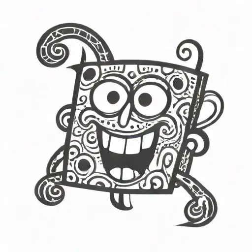 SpongeBob tattoo design idea