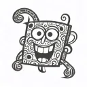 SpongeBob tattoo design idea