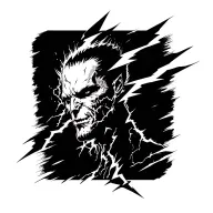 LIGHTNING BOLT tattoo design idea