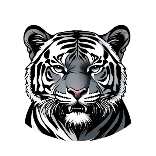 Japanese Tiger tattoo design idea