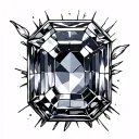 Birthstone tattoo design idea