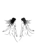 orpheus and eurydice  tattoo design idea
