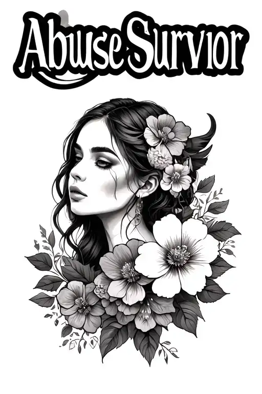 abuse Survivor , flowers , taurus woman , love tattoo design idea