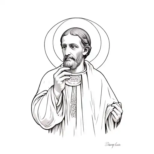 st francis of assisi tattoo design idea