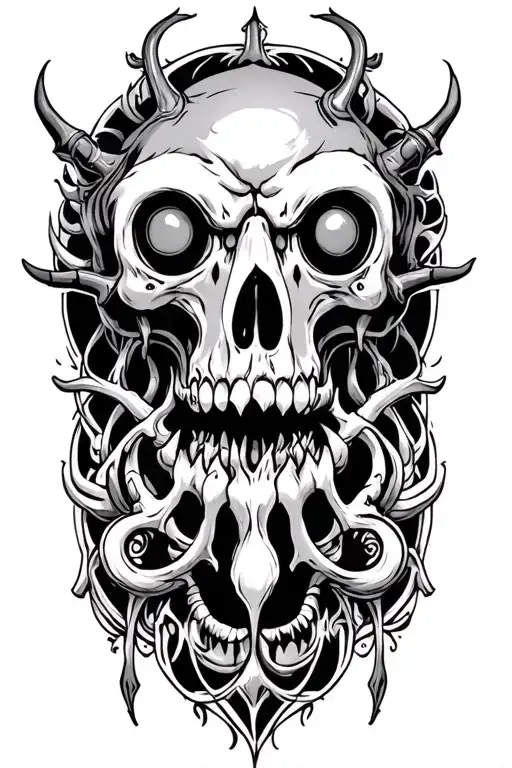 beholder of d&d tattoo design idea