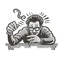 education teacher Keith Haring character forming tattoo design idea