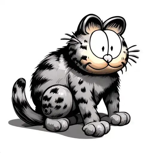 Garfield tattoo design idea