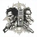 Texas chainsaw massacre tattoo design idea