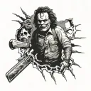 Texas chainsaw massacre tattoo design idea
