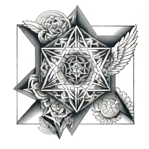 Metatron Cube tattoo design idea