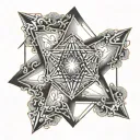 Metatron Cube tattoo design idea