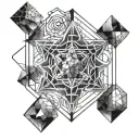 Metatron Cube tattoo design idea