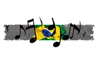 brazil carnaval flag music note intertwined tattoo design idea