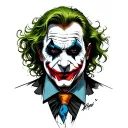 Hahaha Joker tattoo design idea