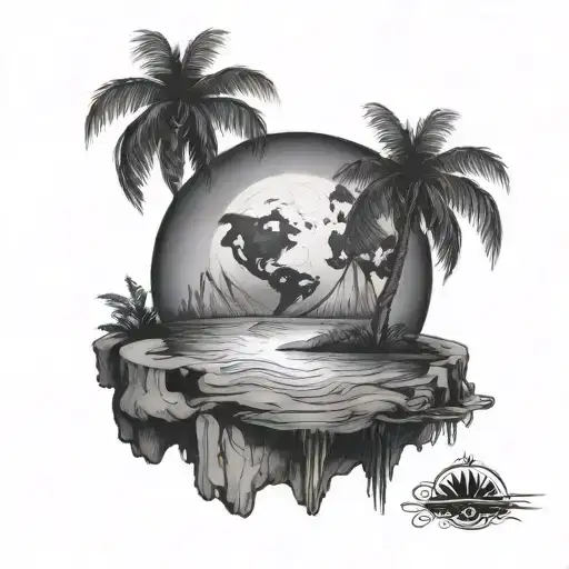 Half The World Away oasis tattoo design idea