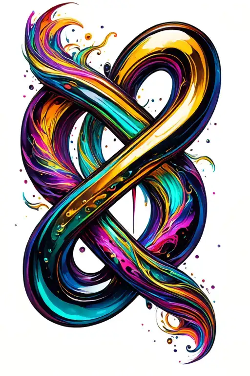 infinity symbol tattoo design idea