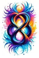 infinity symbol tattoo design idea