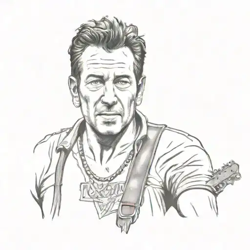 bruce springsteen tattoo design idea