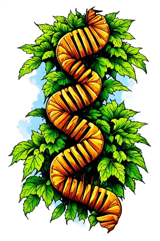 Dna Tree tattoo design idea