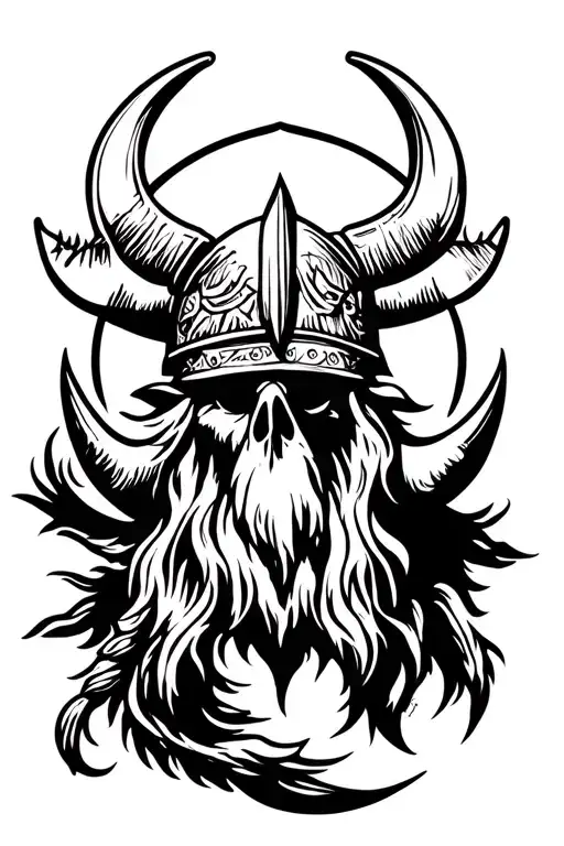 viking symbols tattoo design idea