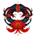 Pisces, Aries,Taurus zodiac symbol tattoo design idea