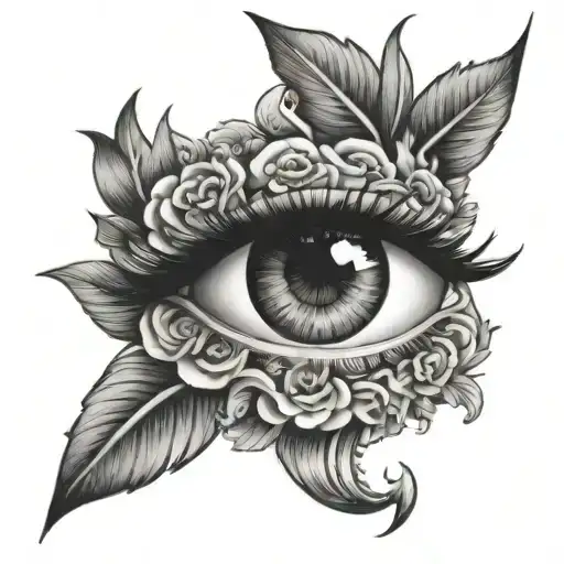 Above Eyebrow tattoo design idea